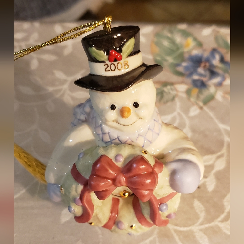 LENOX ANNUAL SNOWMAN 2008